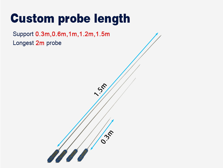 30cm 프로브 디지털 조리 식품 고기 온도계, 팁 프로브 1.8mm 감소