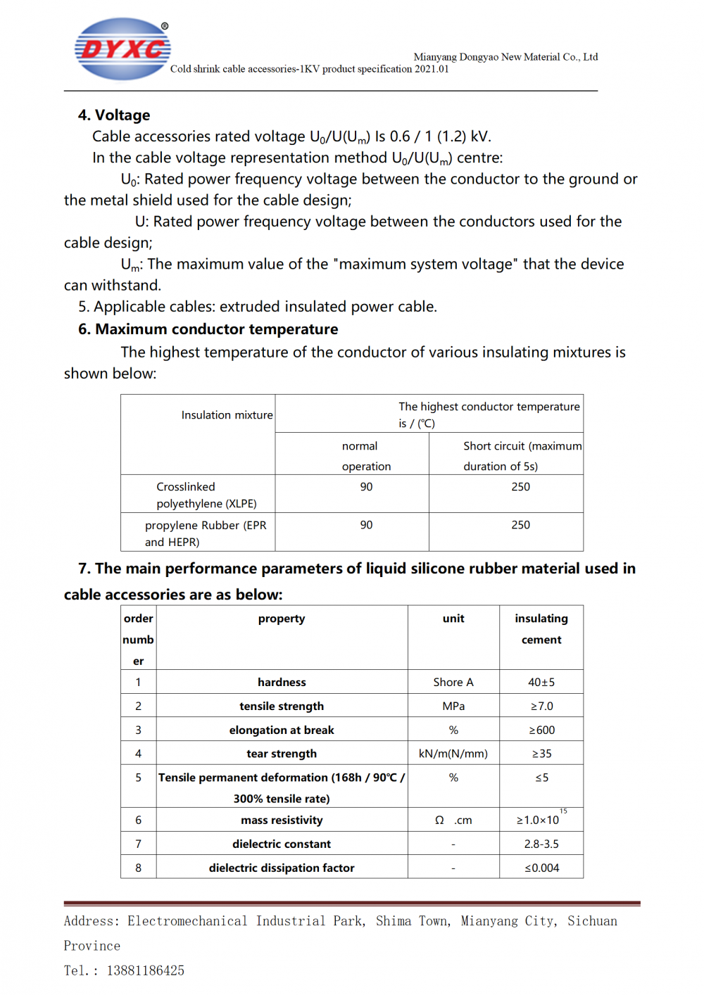 Hladni pribor za smanjenje Cold Shrink Accessories