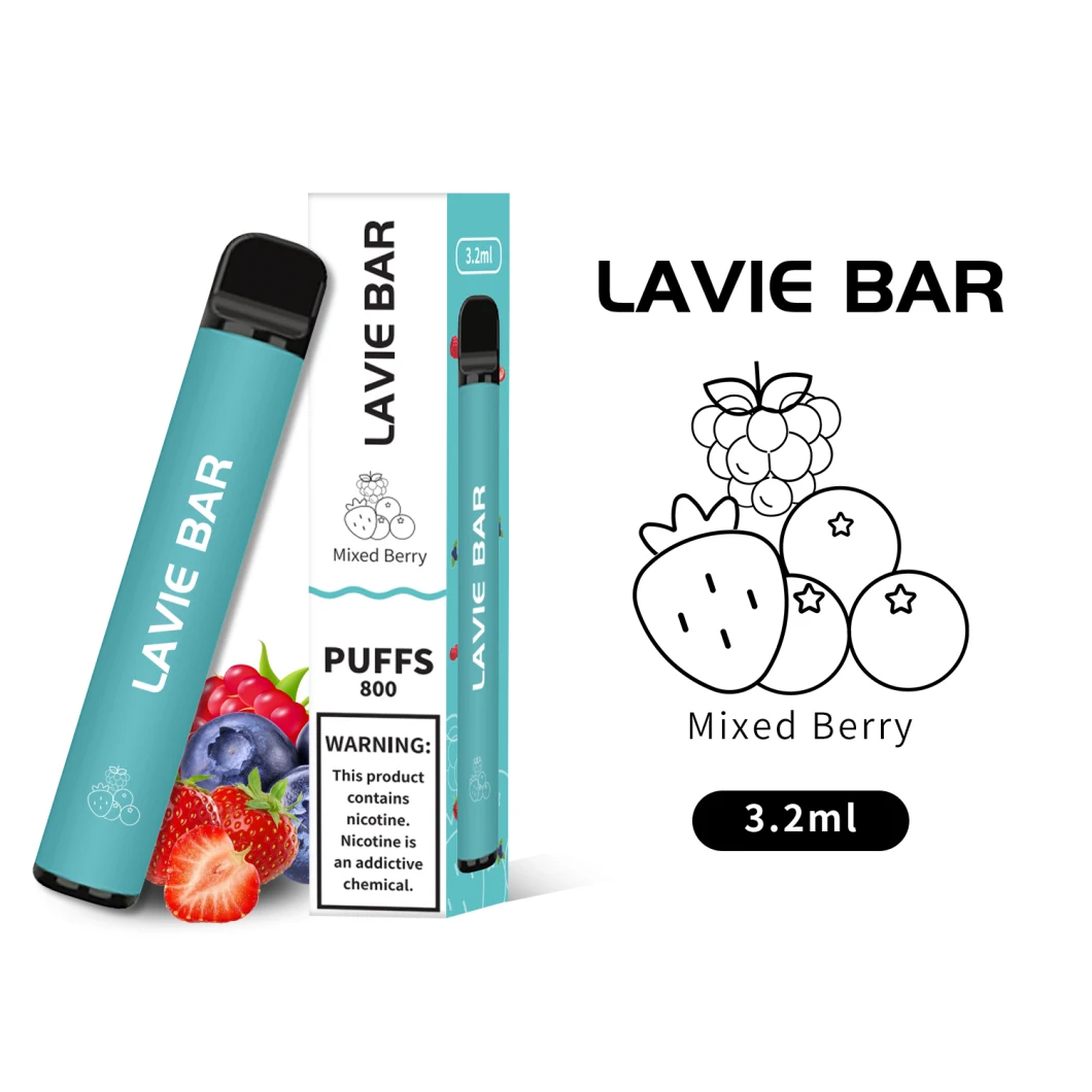 450mAh 일회용 Vape 포드 3.2ml 카트리지 800puffs Vape 스틱