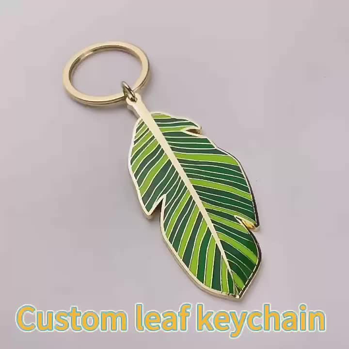 Keychain σμάλτο φύλλων