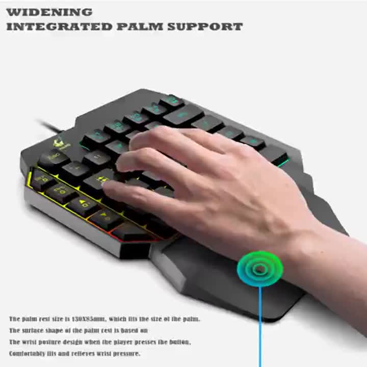 Wire Smart Teclado para juegos con una sola mano