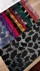 Tela de Abalorios de Encaje Bordado Hochzeitskleid Dekor Großhandel Paillettenspitze Nigerian Pailletten Velvet Fabric