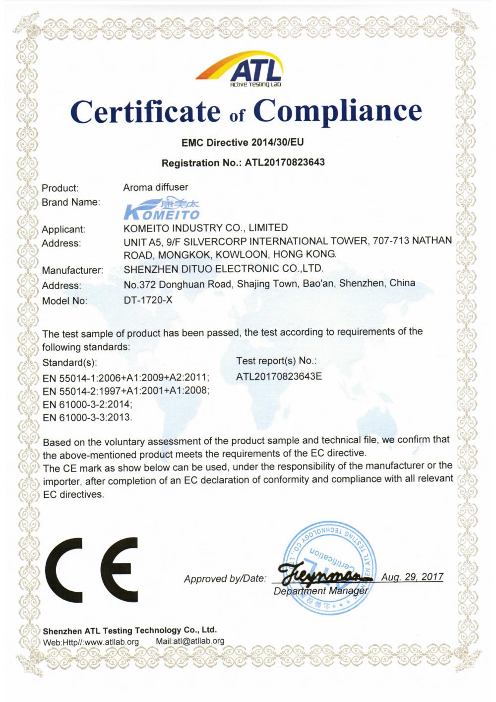 Certificate of Compliance