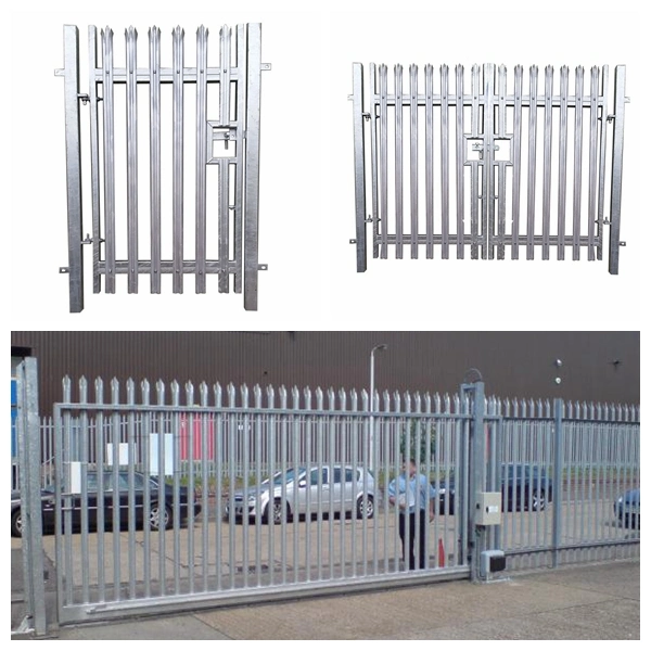 Wholesale High Quality Powder Coated W &amp; D Section Steel Picket Palisade Security Fence