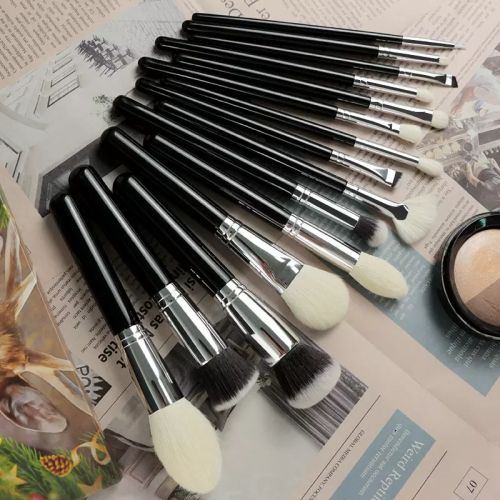 Make-up brush category and use 15pcs goat hair makeup brush set