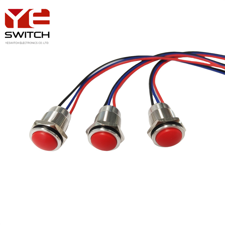 IP68 PUTHBUTTON SWITCH DENGAN WIRE