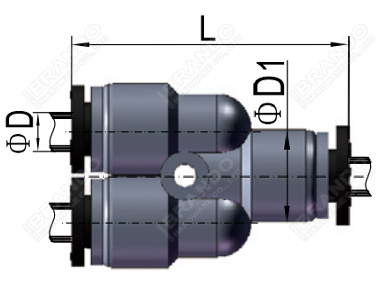 Py Union Y 플라스틱 공압 호스 피팅 4mm 6mm 8mm 10mm 12mm 0