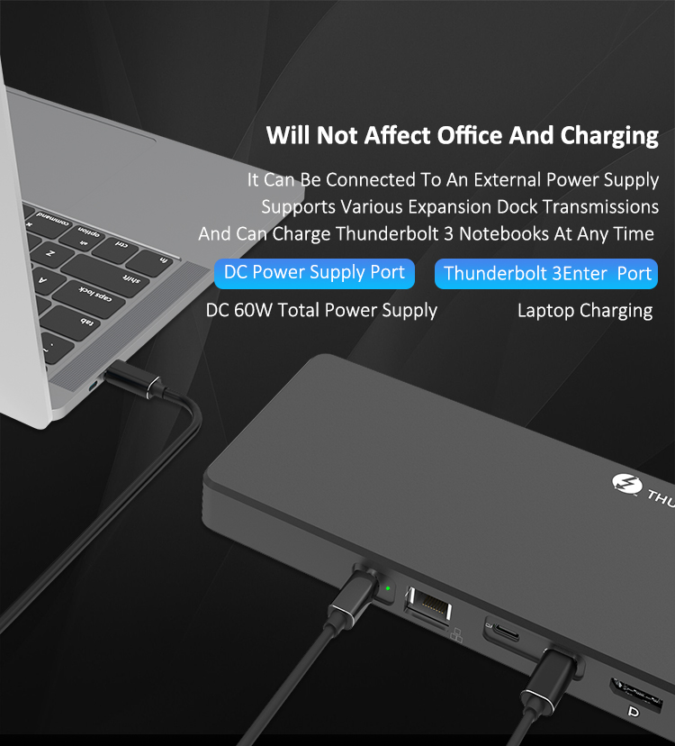 8K Display Certified USB C Docking Station