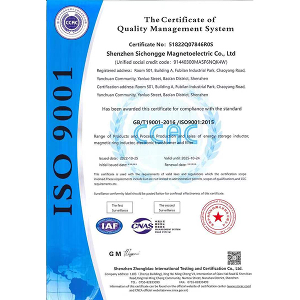 ISO 9001 Certificates