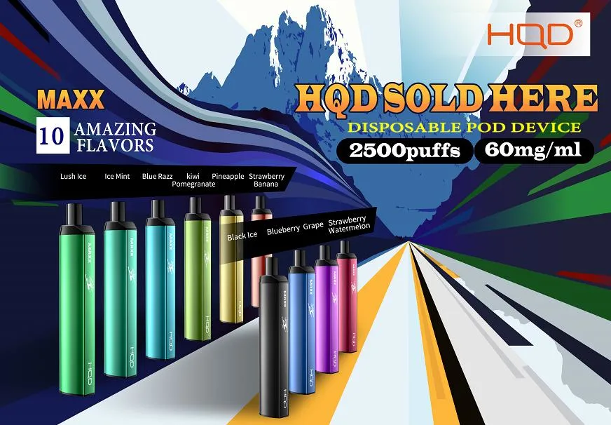 Top Selling Hqd Maxx E-Cigarette E-Cig Metal Material Disposable Vape with Large Capacity Vape Vaporizer Pen Pod