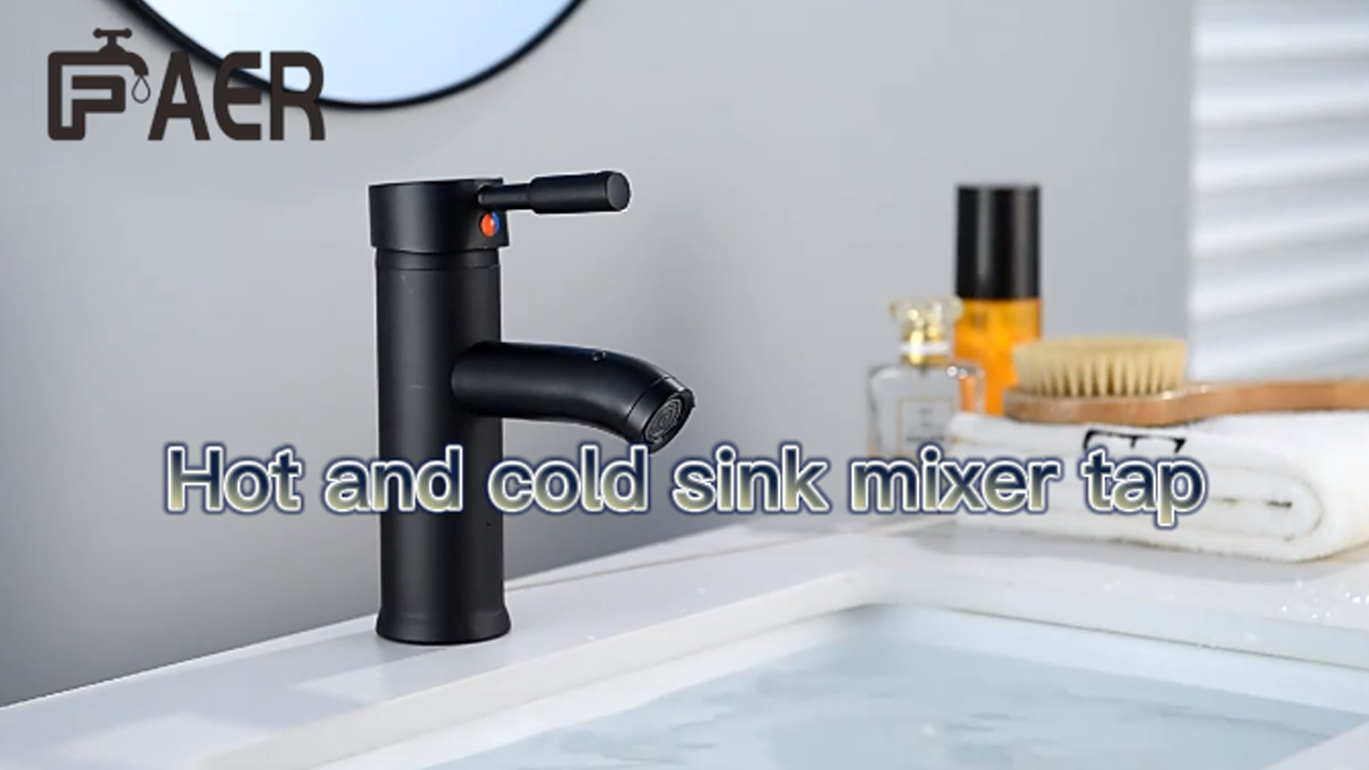 Hot and cold sink mixer tap