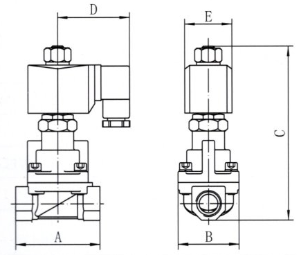 24V 220V Brass Steam Solenoid Valve 3/8 "1/2" 3/4 "1" 1 1/4 "1 1/2" 2 "1