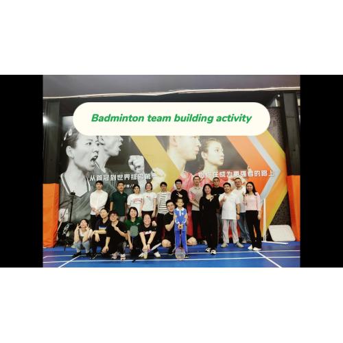 Monatliche Badminton -Teambuilding -Aktivitäten von Enershare