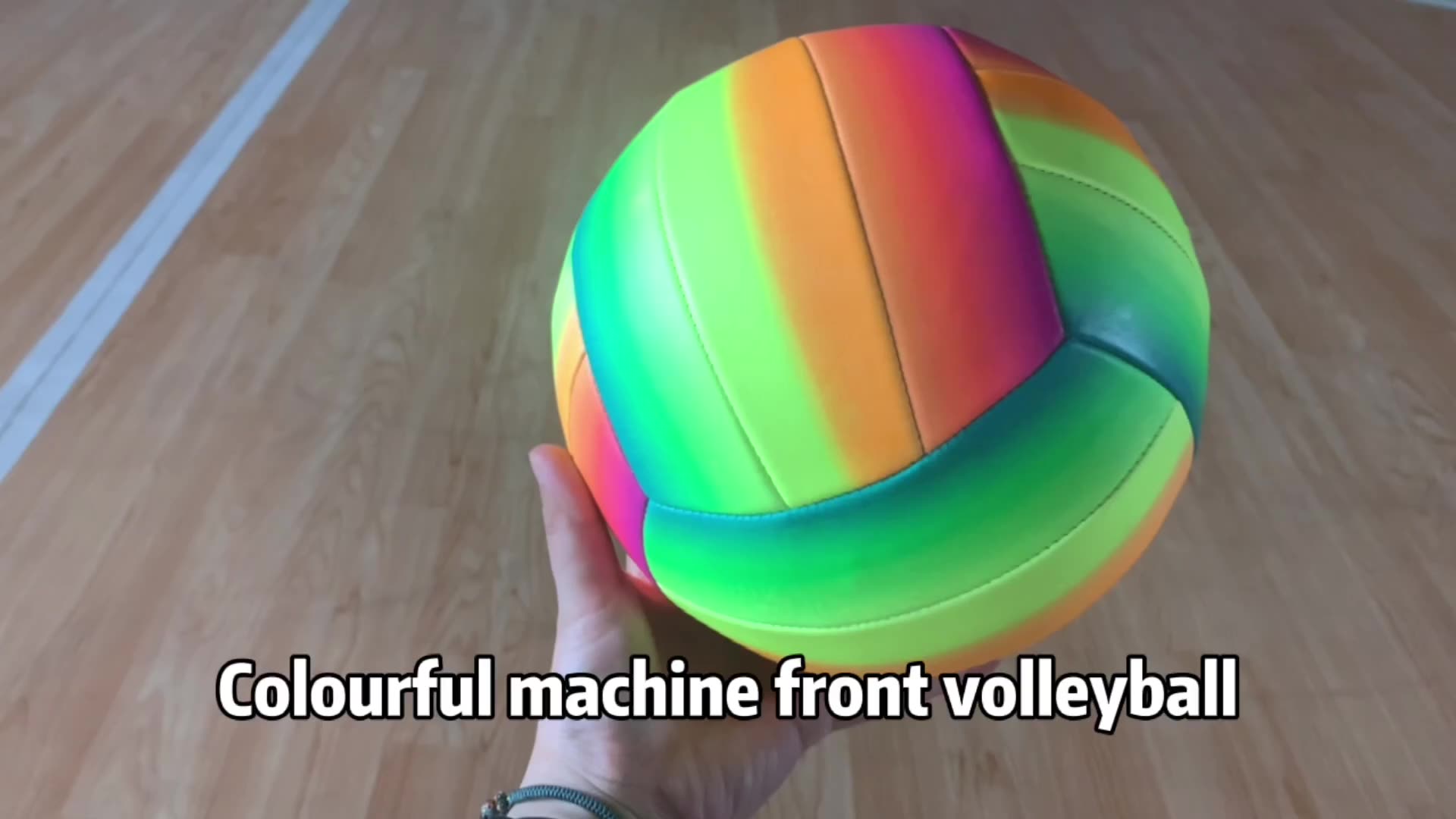 Get CE/BSCI/Sedex size 5 colourful rainbow beach best price wholesale volleyball ball1