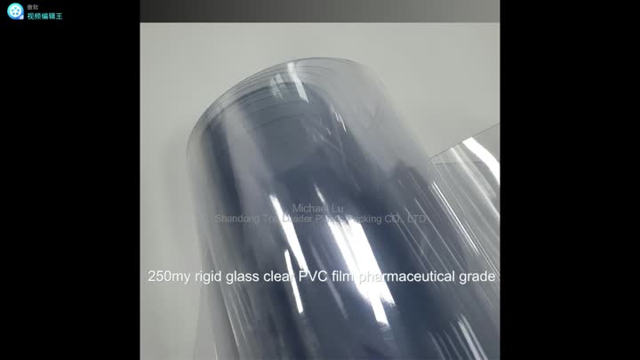 PVC transparente de vidrio