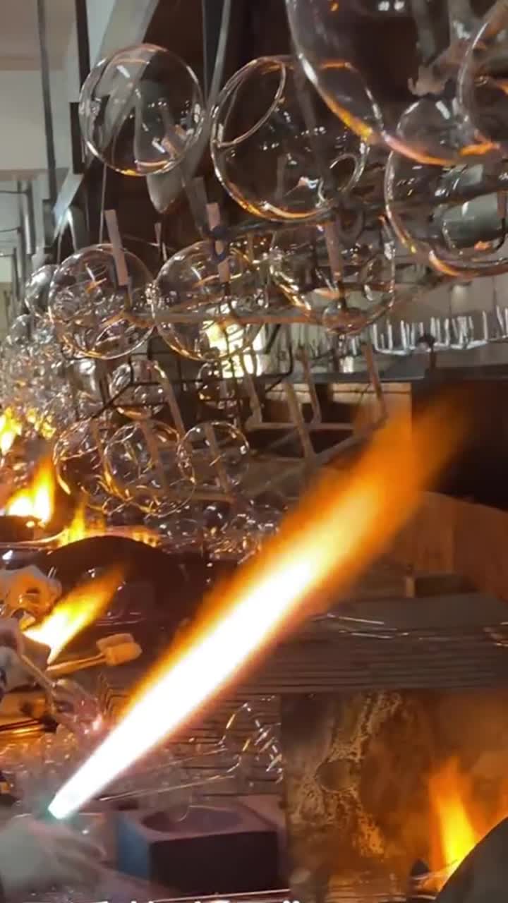 Lighting glass production