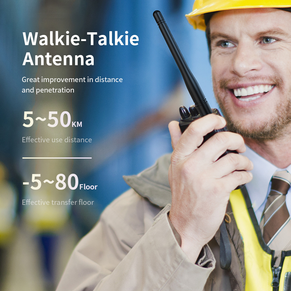 2 cara antena radio walkie talkie