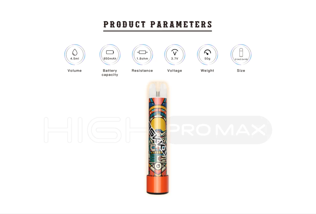 Vente en gros Maskking High PRO Max 1500 Puffs LED Light Vape jetable