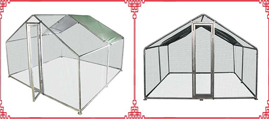 poulailler galvanisé court galvanized chicken coop runs