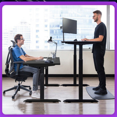 Alternate sitting and standing beside your desk