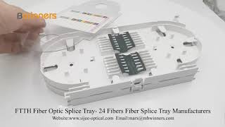 FTTH Fiber Optic Splice Tray 24 Fibers Fiber Splice Tray Manufacturers