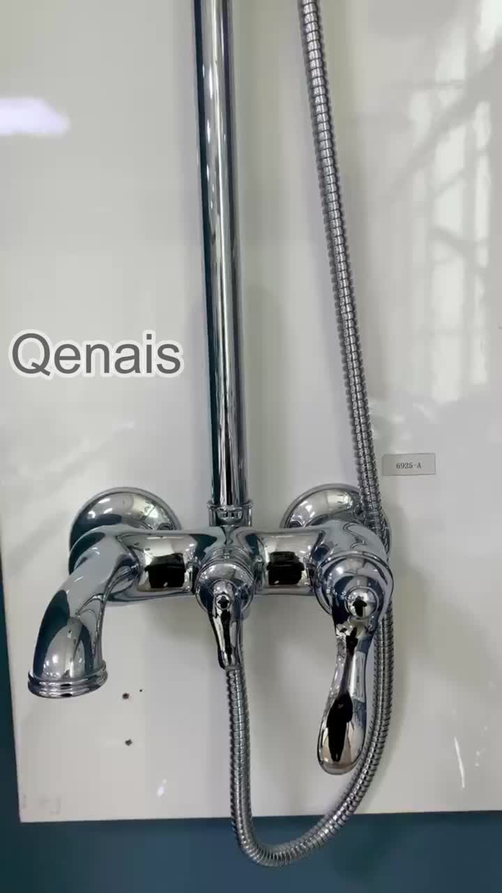 Robinet de douche de qualité Ensemble de matériel en laiton de douche de baignoire