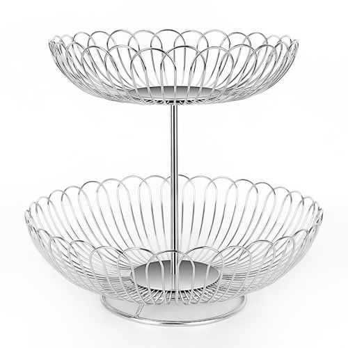 Our new product 2-Tier Stainless Steel Detachable Fruit and Vegetable Basket