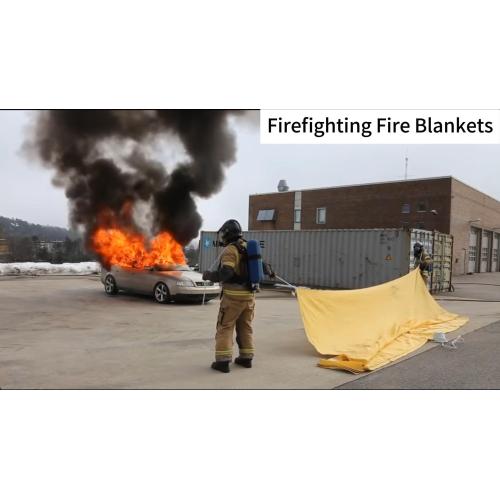 Fire extinguishing blanket products