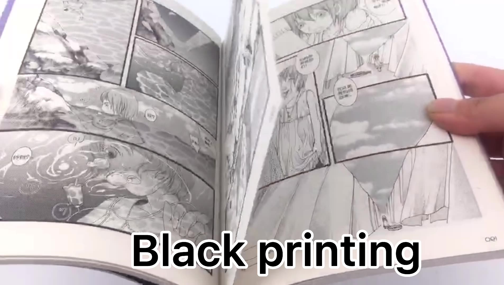 Полноцветный твердый переплет или книга с мягкой точкой аниме Manga Comic Kids Ready Books Custom Printing Service1
