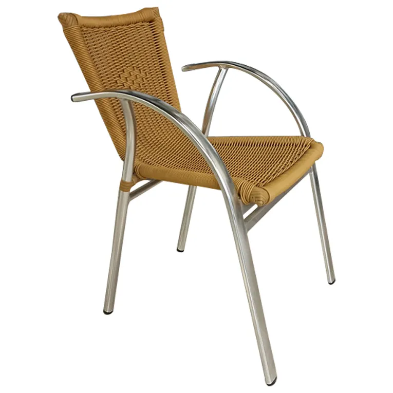 Rattan chair: D3.8mm PE rattan with wire core  