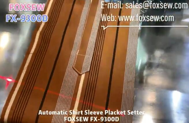 Automatic Shirt Sleeve Placket Setter