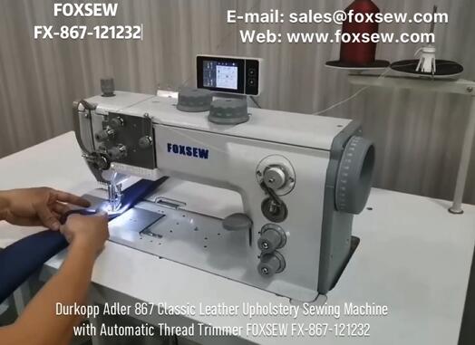 Durkopp Adler 867 Máquina de costura clássica de couro Foxsew FX-867-121232