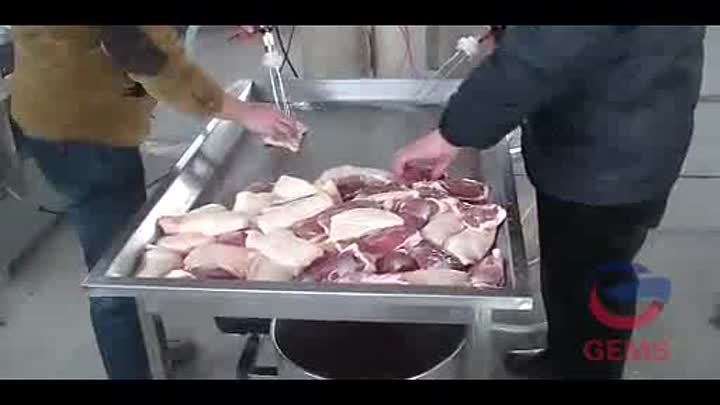 máquina de inyección de carne