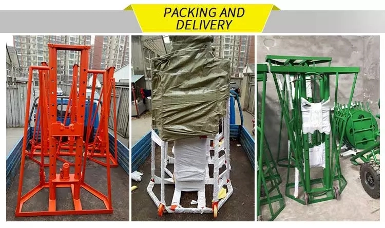 10Ton Cable Jack And Cable Reel Stand Cable Drum Handling Equipment