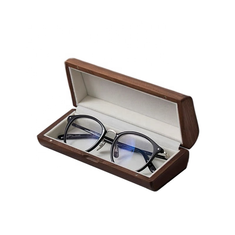 LOGOTIPO CANTA DE VODOS DE CANTA DE CAIXA CAIXA DE MUDADO DE CAIXA DE MADEIRA Caixa de casca de madeira Customized Logo Glasses Case Glasses Box Wood Box Glasses Wooden Bark Box