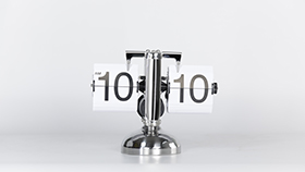 HY-F001 white flip clock