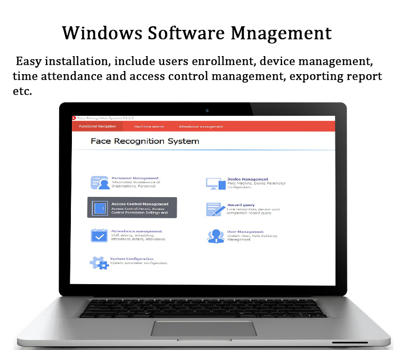 RA08T facial access control software