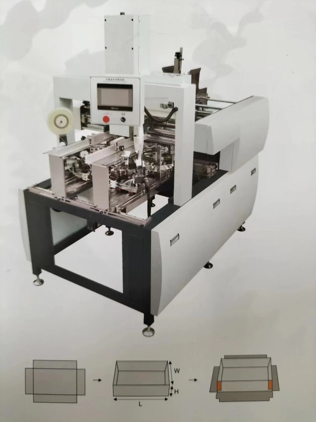 Automatyczna maszyna do wklejania narożnika do sztywnego produkcji pudełek TJ-600A