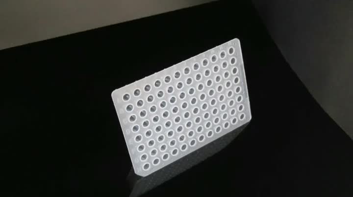 Placa de PCR de 96 poços de 0,1 ml sem saia