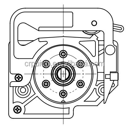 micro flow multichannel DG peristaltic pump head