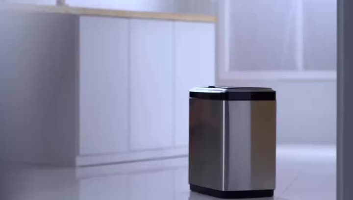 Rectangle Sensor Trash Bin