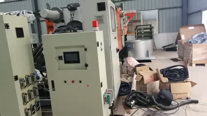 Liquid die forging machine installation
