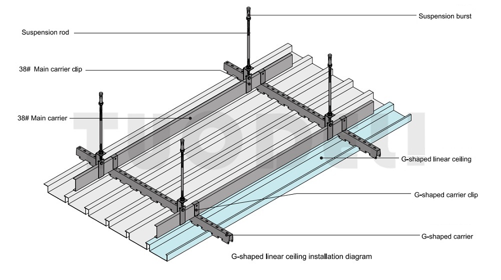 Aluminum Linear Ceiling Tile