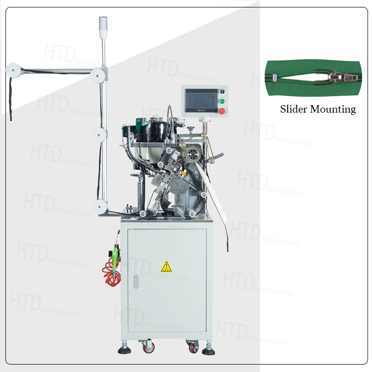 nylon rits slider montage machine