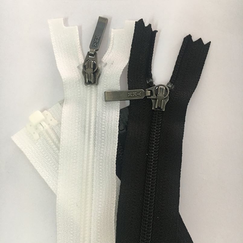 Nylon zippers for garment