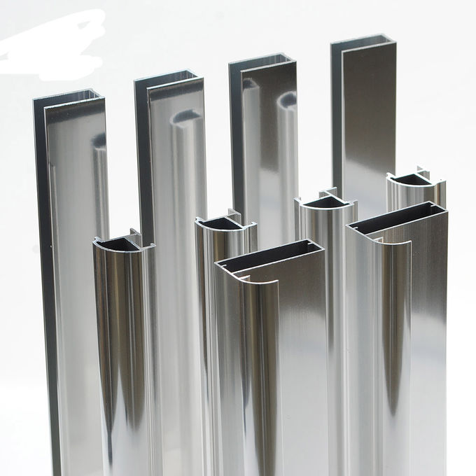 6063 Customize High Brightness Polished Mirror Fabricated Aluminum Profiles 1