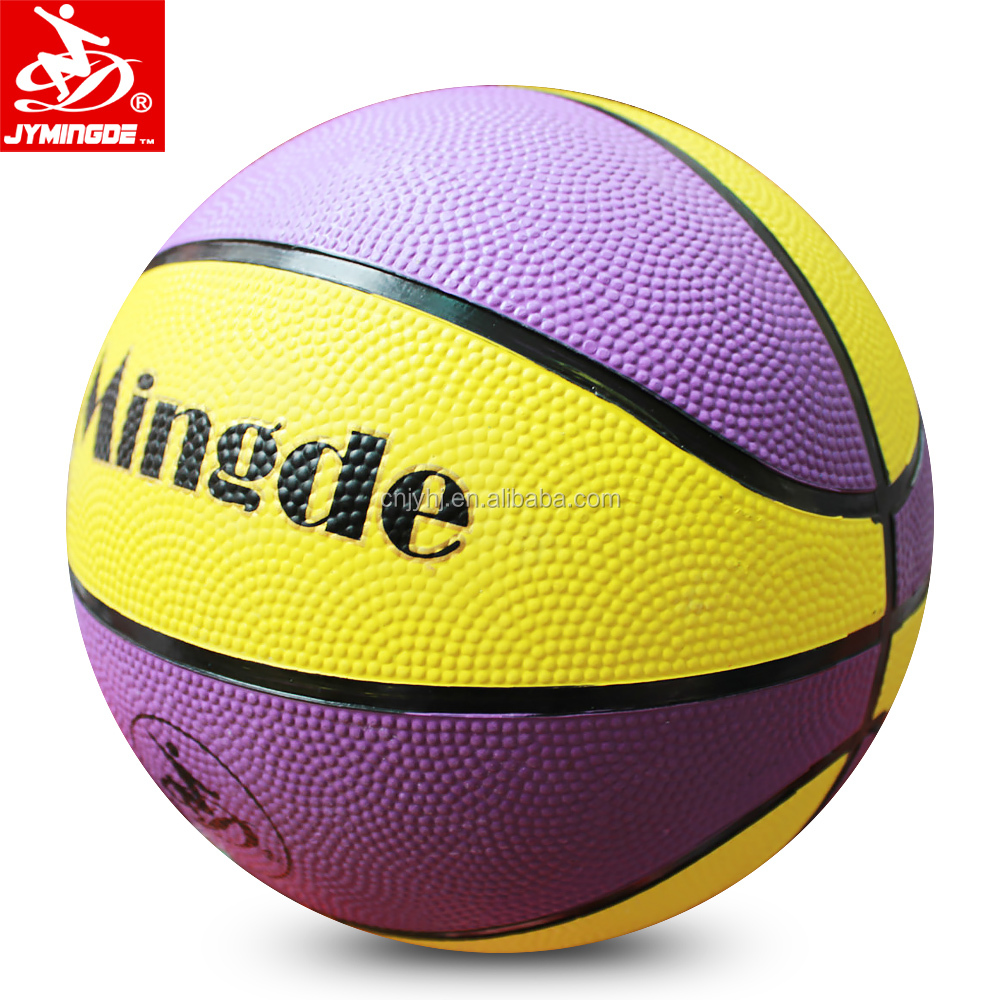 colorful cheap rubber basketball ball size 51