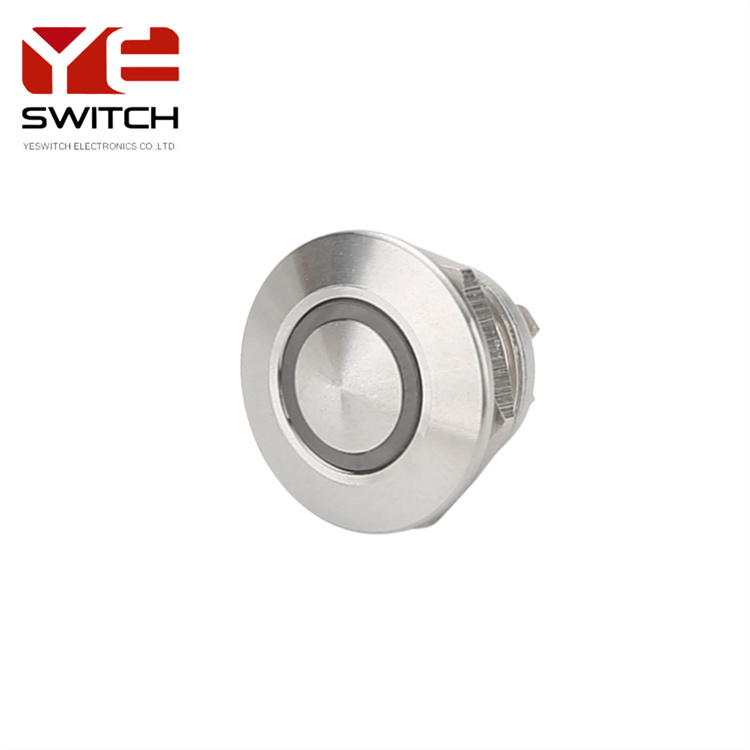 Yeswitch 12mm automotif lampu logam yang diterangi PU