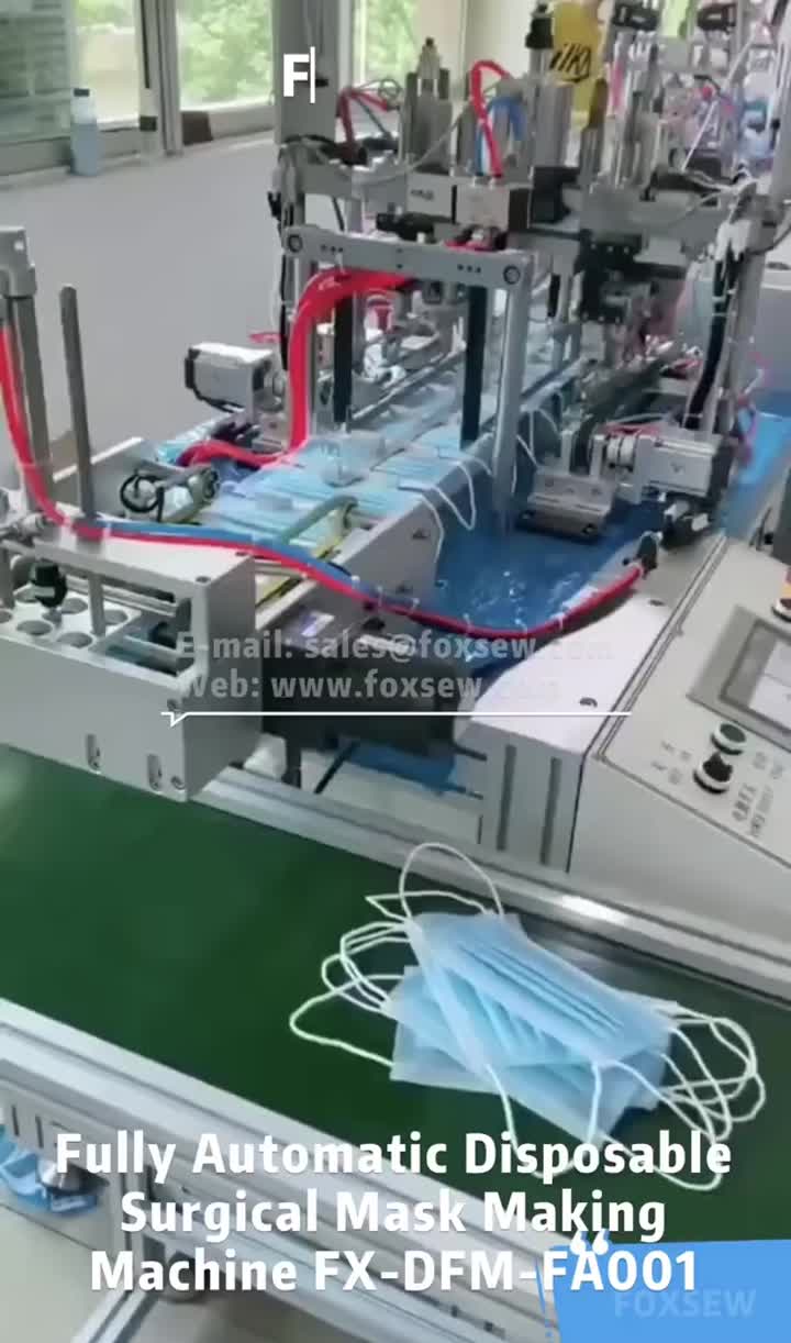Máquina de fabricación de mascarillas desechables de 3 capas totalmente automática