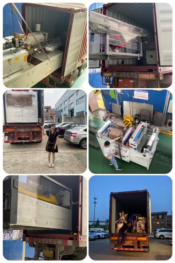 UPVC tile making machine export to middle east .MP